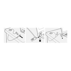 Cable de Segurança Ewent EW1241 com Combinação para Portátil