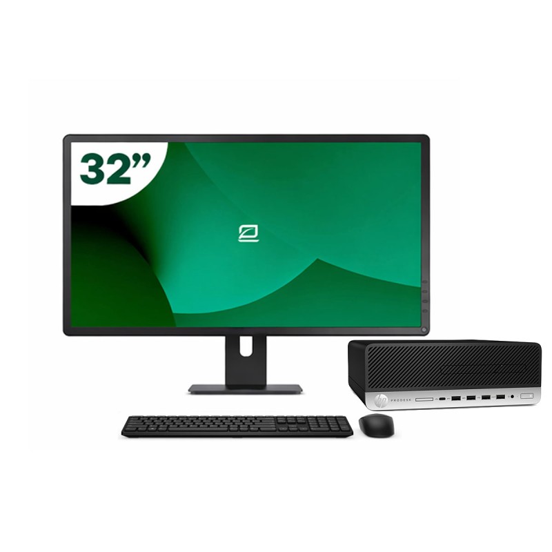 Pack HP 600 G4 SFF i5 8500 + Monitor 32" + Teclado/Rato + WiFi USB