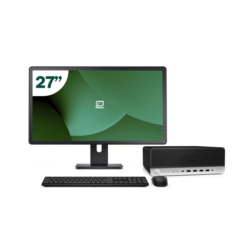 Pack HP 600 G4 SFF i5 8500 + Monitor 27" + Teclado/Rato + WiFi USB