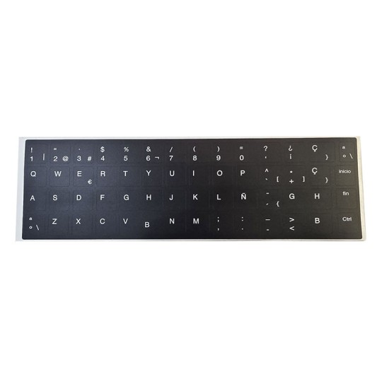 Kit de Autocolantes para Teclado Espanhol HP · ANSI e ISO · Vinil Resistente