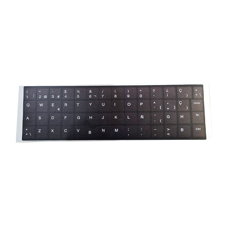 Kit de Autocolantes para Teclado Espanhol HP · Fundo UV · ANSI e ISO