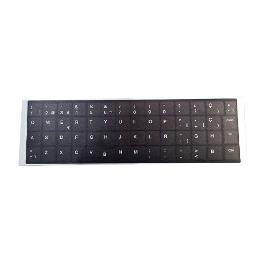 Kit de Autocolantes para Teclado Espanhol HP · Fundo UV · ANSI e ISO