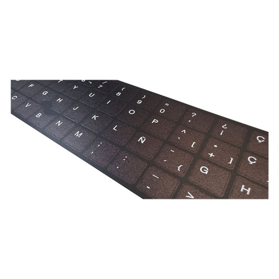 Kit de Autocolantes para Teclado Espanhol HP · Fundo UV · ANSI e ISO