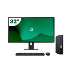 Pack Dell 5070 Micro i5 9500T + Monitor 32" + Teclado/Rato + WiFi USB