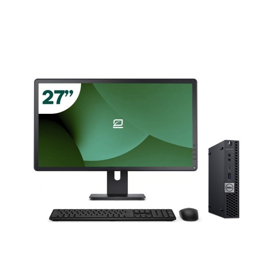Pack Dell 5070 Micro i5 9500T + Monitor 27" + Teclado/Rato + WiFi USB