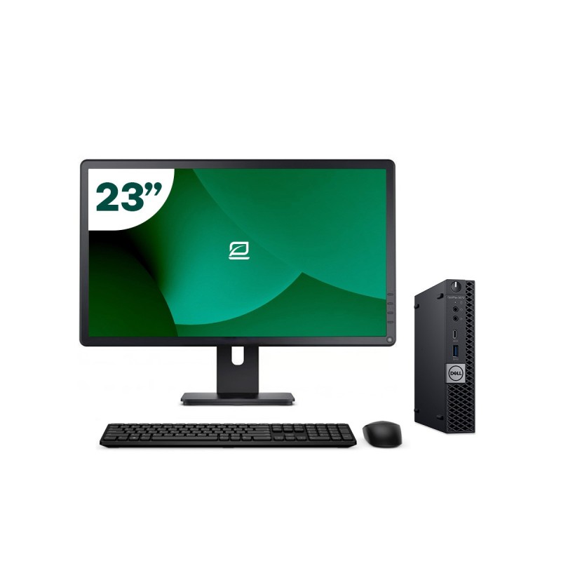 Pack Dell 3060 Micro i5 8500T + Monitor 23" + Teclado/Rato + WiFi USB