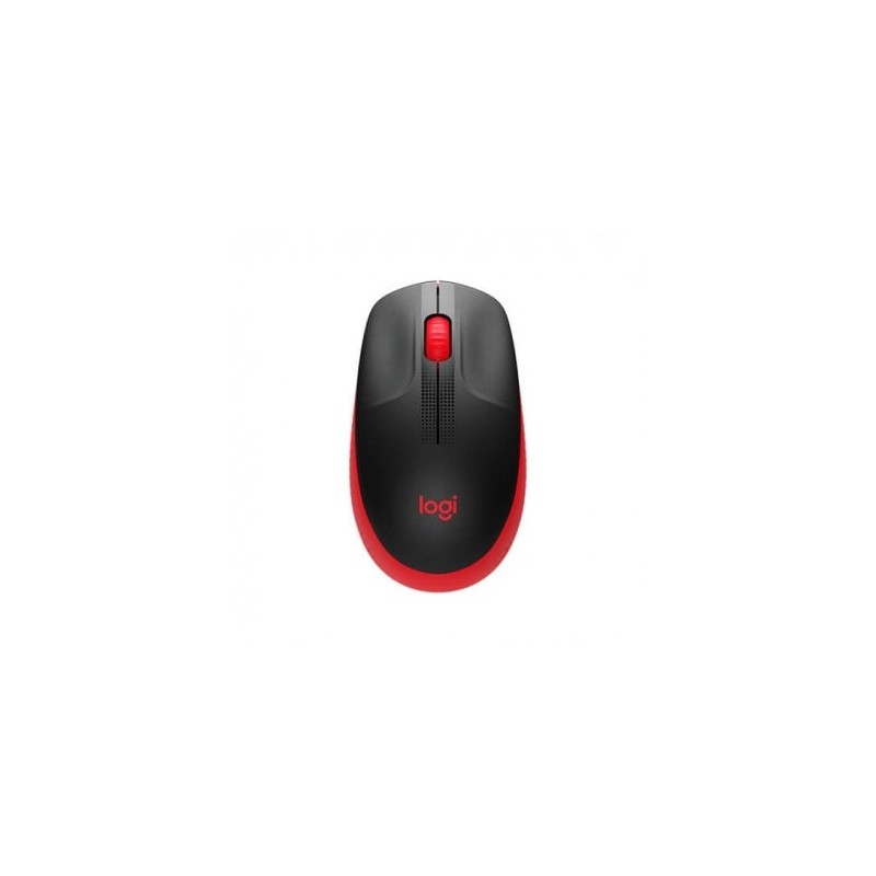 Logitech M190 Wireless Vermelho Rato Sem Fios Ergonómico