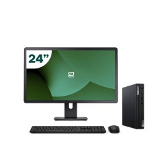 Pack Lenovo M75Q G2 Tiny AMD Ryzen 3 + Monitor 24" + Teclado/Rato + WiFi USB