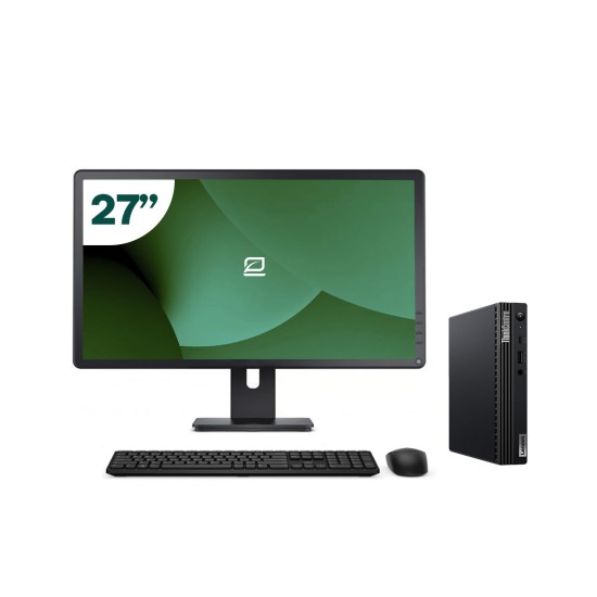 Pack Lenovo M75Q G2 Tiny AMD Ryzen 3 + Monitor 27" + Teclado/Rato + WiFi USB
