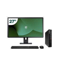 Pack Lenovo P340 Tiny i5 10500T + Monitor 27" + Teclado/Rato + WiFi USB