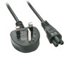 Cable de alimentação Schuko C5 UK de 3 pinos, cabo C5