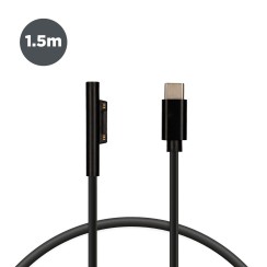 Cable Tipo C 1,5M para Microsoft Surface Pro 3/4/5/6, Surface Laptop/Laptop 2/Go/Studio USB-C, Novo