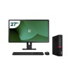 Pack Lenovo M720q Tiny i5 9500T 16GB SSD 512GB + LCD 27" + Teclado e Rato Sem Fios + WiFi