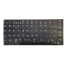 Kit de Autocolantes para Teclado Espanhol Completo para Lenovo, Vinil Resistente com Fundo Preto UV