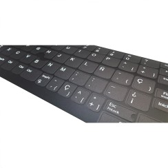 Kit de Autocolantes para Teclado Espanhol Lenovo · Fundo UV · ANSI e ISO