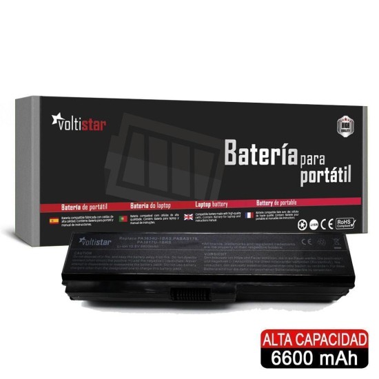 BATERIA PARA PORTÁTIL TOSHIBA SATELLITE L310 L510 L710 PA3634U-1BAS ALTA CAPACIDADE