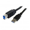 Cabo USB 3.0 Tipo A-B 1,8M - USB para carga e dados, Preto - 1ª Qualidade