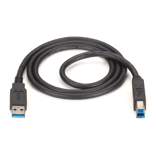 Cabo USB 3.0 Tipo A-B 1,8M - USB para carga e dados, Preto - 1ª Qualidade