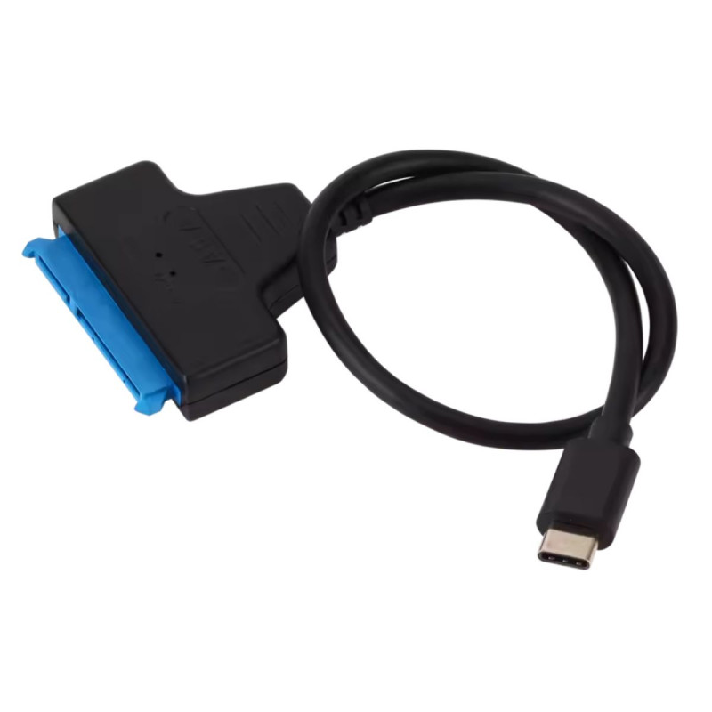 Cabo USB-C para SATA III 2,5" 22 pinos para HDD SSD
