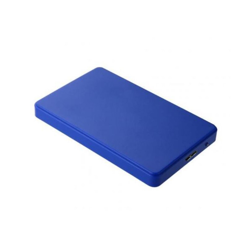 Caixa de Disco Rígido 2.5'' Azul USB 3.0 Carcaça Adaptador de Disco Rígido para HDD SSD SATA I/II/III de 7mm e 9.5mm