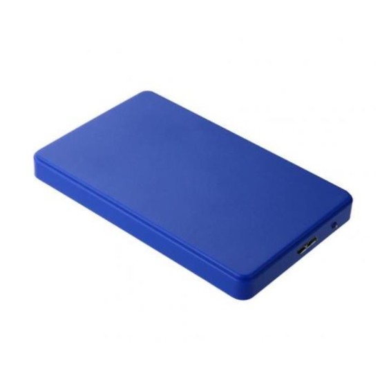 Caixa de Disco Rígido 2.5'' Azul USB 3.0 Carcaça Adaptador de Disco Rígido para HDD SSD SATA I/II/III de 7mm e 9.5mm