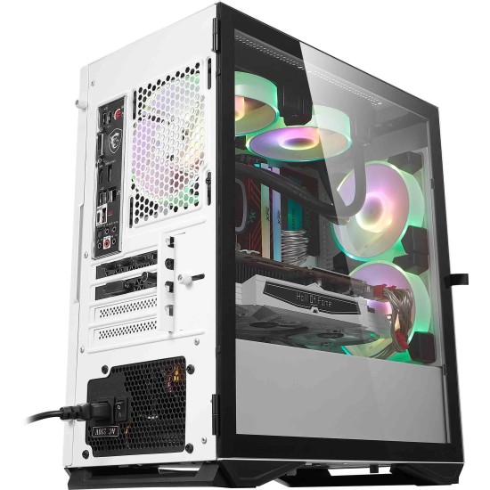 CAIXA GAMING PARA COMPUTADOR DE MESA DARKFLASH DLM22 COR BRANCO M-ATX ITX