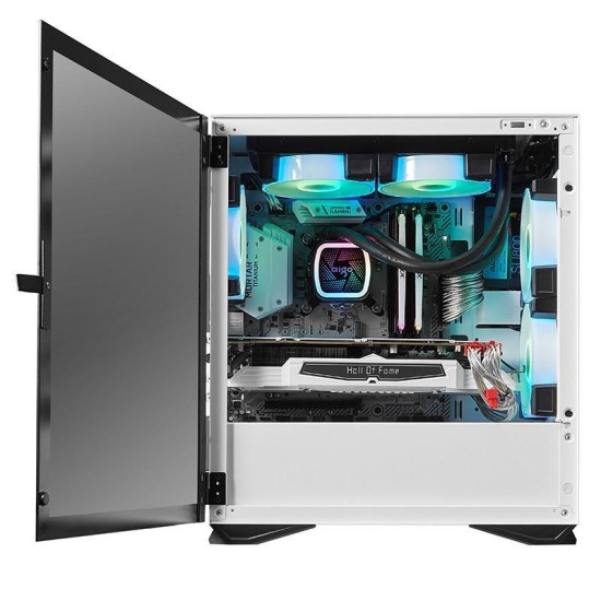 CAIXA GAMING PARA COMPUTADOR DE MESA DARKFLASH DLM22 COR BRANCO M-ATX ITX