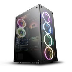 CAIXA GAMING PARA COMPUTADOR DE MESA DARKFLASH PHANTOM ATX MICRO-ATX
