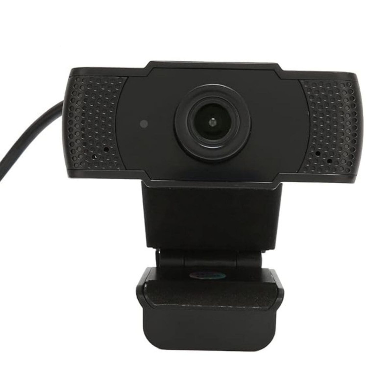 Câmera Web Webcam FHD 1080P, USB, Preto, Novo
