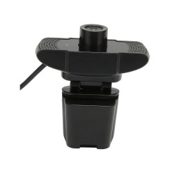 Câmera Web Webcam FHD 1080P, USB, Preto, Novo