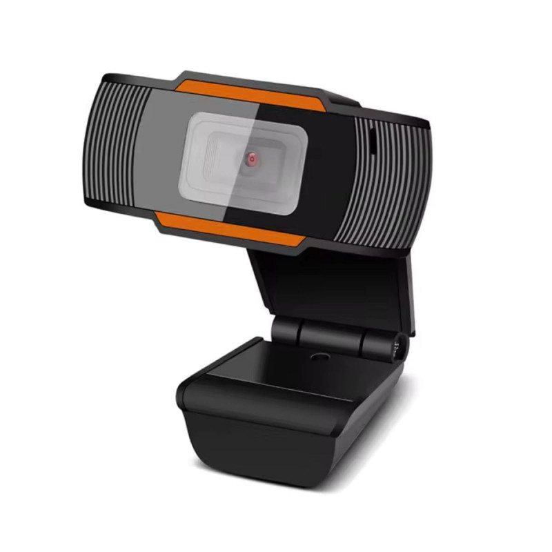 Câmera Web Webcam HD 720P com microfone, USB, Preto, Novo