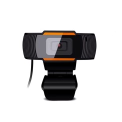 Câmera Web Webcam HD 720P com microfone, USB, Preto, Novo