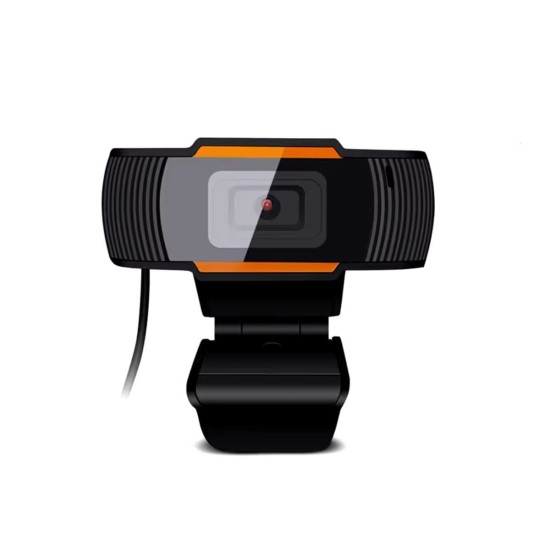 Câmera Web Webcam HD 720P com microfone, USB, Preto, Novo