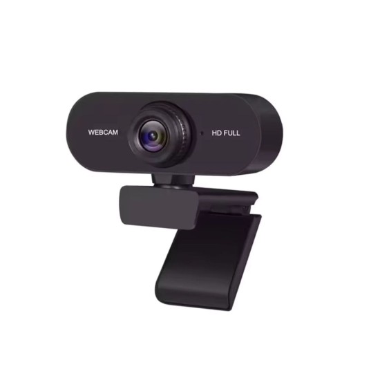 Câmera Web Webcam HD 720P, USB, Preto, Novo