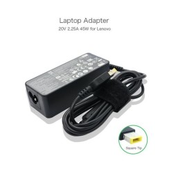 Carregador Lenovo Ponta quadrada original 20V 2,25A 45W