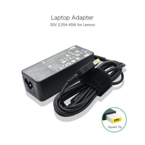 Carregador Lenovo Original Square Tip 20V 2,25A 45W