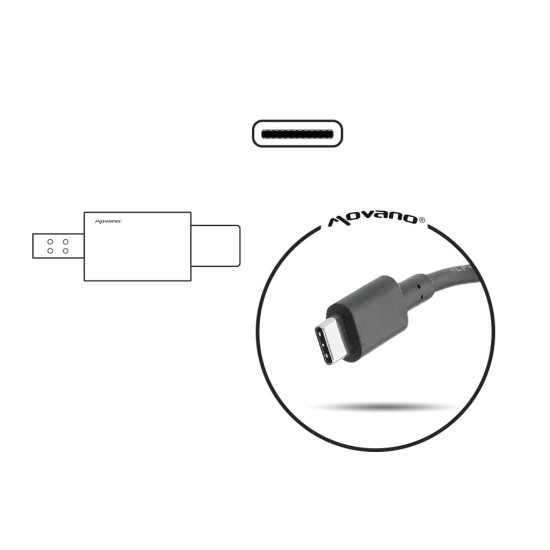 Carregador Movano 65W USB-C | 100-240 V - Power Delivery