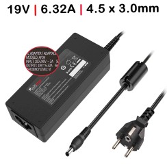 CARREGADOR PARA PORTÁTIL GAMING ASUS 19V 6,32A 120W 4,5 x 3,0MM