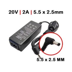 CARREGADOR PARA PORTÁTIL LENOVO IDEAPAD S200 S205 20V 2A 40W