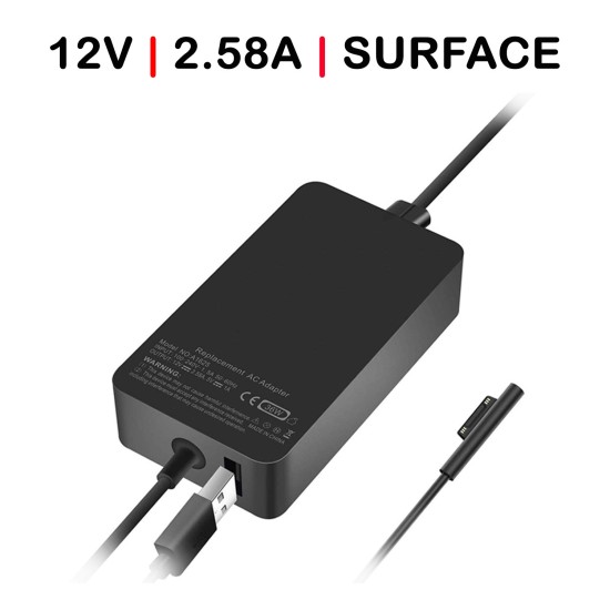 CARREGADOR PARA PORTÁTIL MICROSOFT SURFACE PRO 3 COM USB ADICIONAL