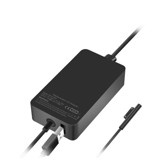 CARREGADOR PARA PORTÁTIL MICROSOFT SURFACE PRO 3 COM USB ADICIONAL