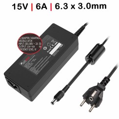CARREGADOR PARA PORTÁTIL TOSHIBA 15V 6A 90W