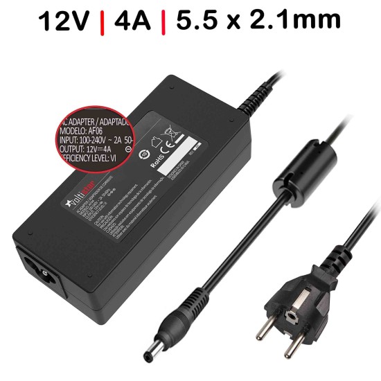 CARREGADOR PARA MONITOR TFT 12V 4A 48W