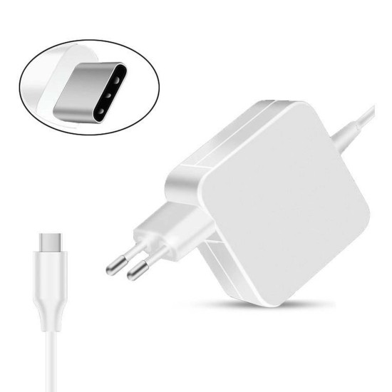 CARREGADOR USB TIPO C USB-C 65W 5V/2.4A 9V/3A 12V/3A 15V/3A 18V/3A 20V/2.25A 20.3V/3A 65W