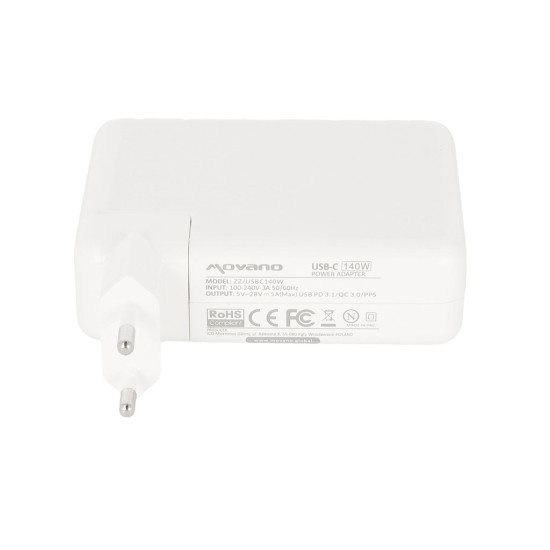 Carregador para portátil Movano 140W USB-C 140W | Potente e seguro