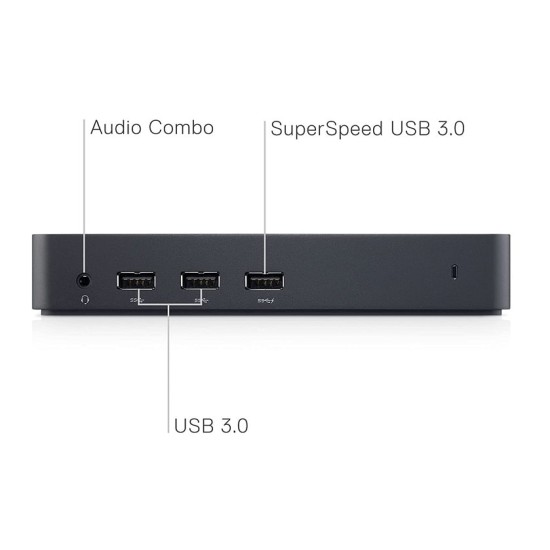 Dell Estação de Acoplamento D3100 - USB 3.0, A+ + Carregador Incluído